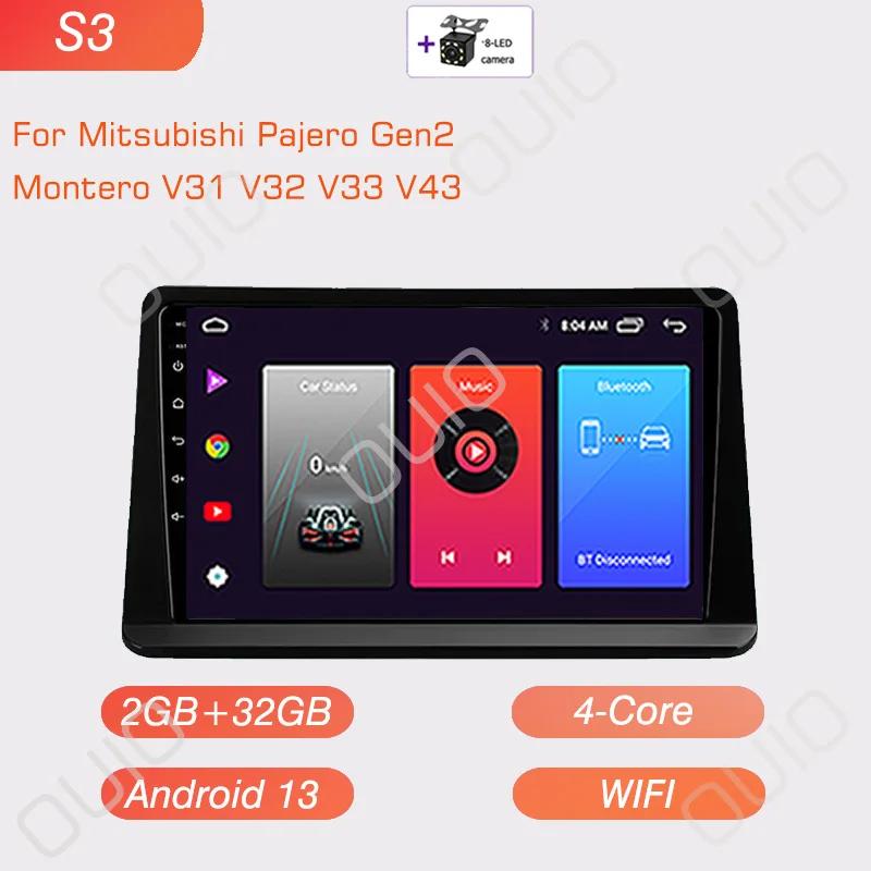 Radio Android 13 Dla Mitsubishi Pajero Montero V31 Cheetah Kingbox Radio samochodowe Odtwarzacz multimedialny Carplay Auto Nawigacja GPS DSP