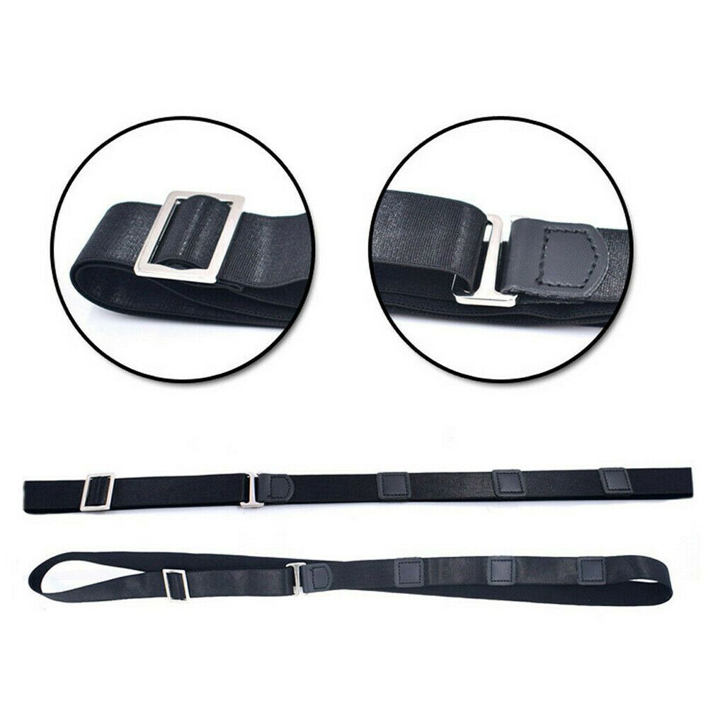 Men Shirt Tucked Tuck Near Shirt-Stay Straps Dress Holder Waistband Belt