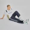 MLB Chunky Liner Mid White Green Sneakers 3ASXLMB3N-50GNS