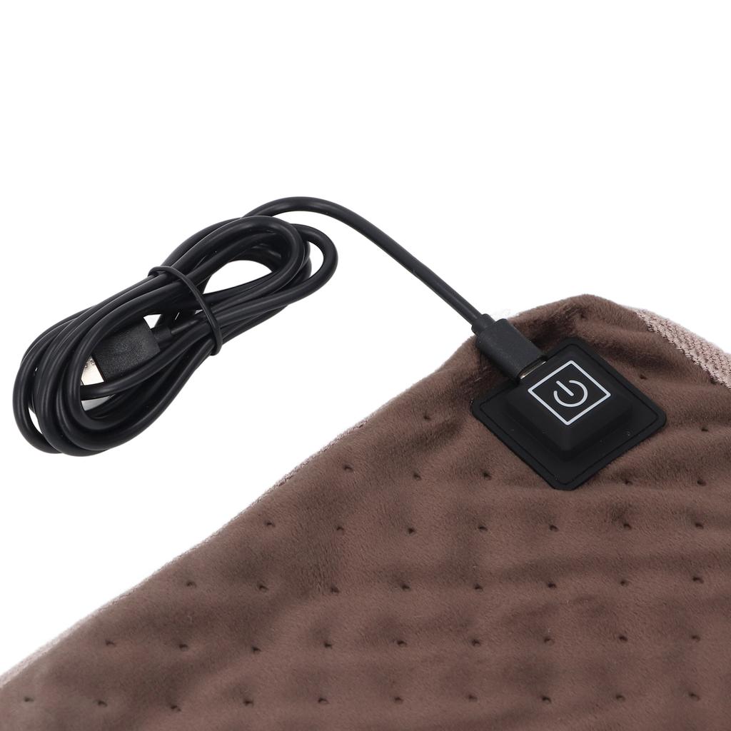 Heated Blanket Electric Throw USB 5W Soft Synthetic Fiber 3 Gear Electric Heating Blanket with 5ft Cable for Keeping Warm In Home Office
