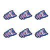 6 Pcs Embroidered Patches Cartoon Sequins Owl Shape Covering Breakages Stains Iron On Patches for DIY Clothing Hats