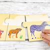 Educational Toy Puzzle for Ages 3 and Up, Jigsaw Puzzle, Large Puzzle, Educational Puzzle, Order, Observation, Picture Matching, Animal Puzzle,