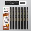 10/12pcs Charcoal Pencil Drawing Sketching Shading Professional Extra Soft/Medium/Hard for Artists Adult Art Graphite Pencil Set