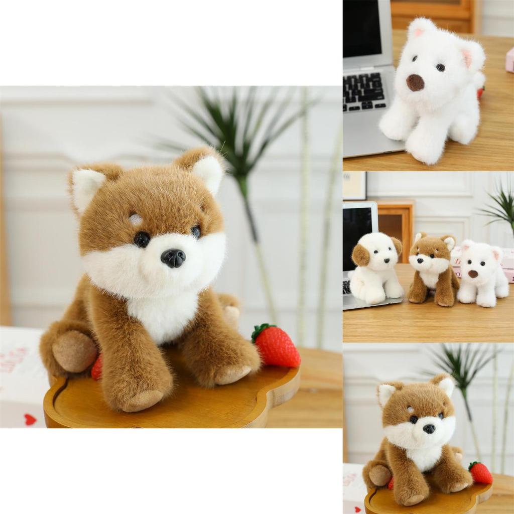 Akita Dog Plush Toy Cute Stuffed Animal Gift For Kids And Collectors