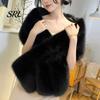 Stylish Dress Shawl Women's Faux Fur Shawl, Plush Collar Scarf Wrap, Soft Solid Color Breathable Elegant Wrap for Women Colder Winter Warm Bridal