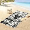 Name Custom Band Green Day Print Beach Towel, Large Soft Quick Dry Towel for Beach Camping Swimming