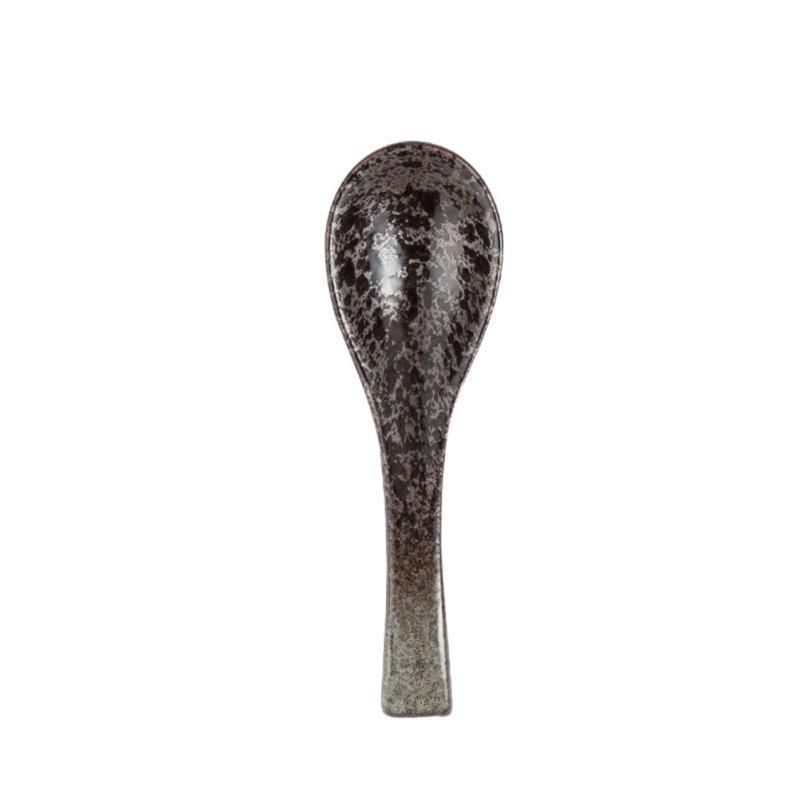 13cm japonská retro keramická polévková lžíce, jídelní lžíce na rýži, kuchyňská servírovací čajová lžička, stolní nádobí, kuchyňské kuchyňské náčiní