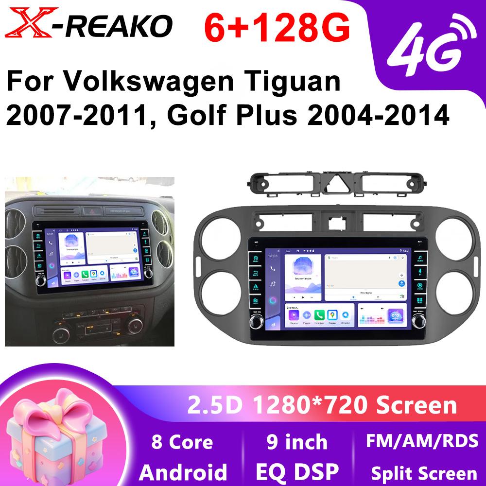 Car Radio For Volkswagen VW Tiguan 2006 2010 2016 Golf Plus 2004-2014 Wireless Carplay Android 4G 8Core Auto Car Stereo Multimedia Player