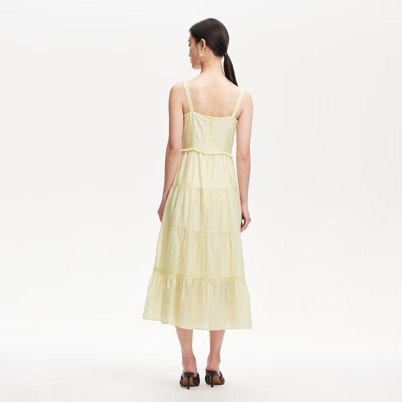 VEROMODA Women's Lace-Patch A-Line Long Dress