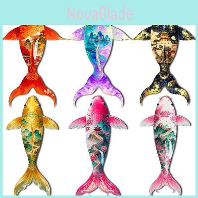 Fish Kite With Glassfiber Frame For Outdoor Flying Kids And Adults