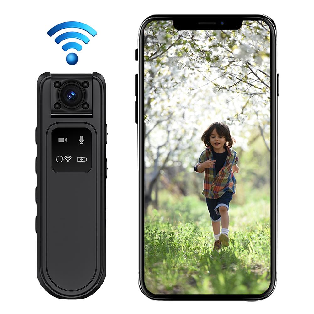 HD 2K Wearable Police Body Cam Mini Camera Infrared Night Vision WiFi Motorcycle Bike Car DVR for Security Guard Law Enforcement