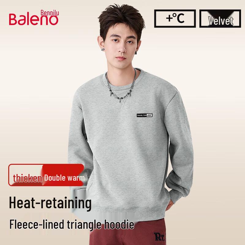 Baleno Men's Winter Aurellin Fleece Crewneck Sweatshirt
