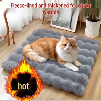 Cuscino Peluche Invernale per Animali: Letto Spesso Morbido a Pelo Lungo per Gatti e Cani, Tappetino Caldo per Autunno e Inverno