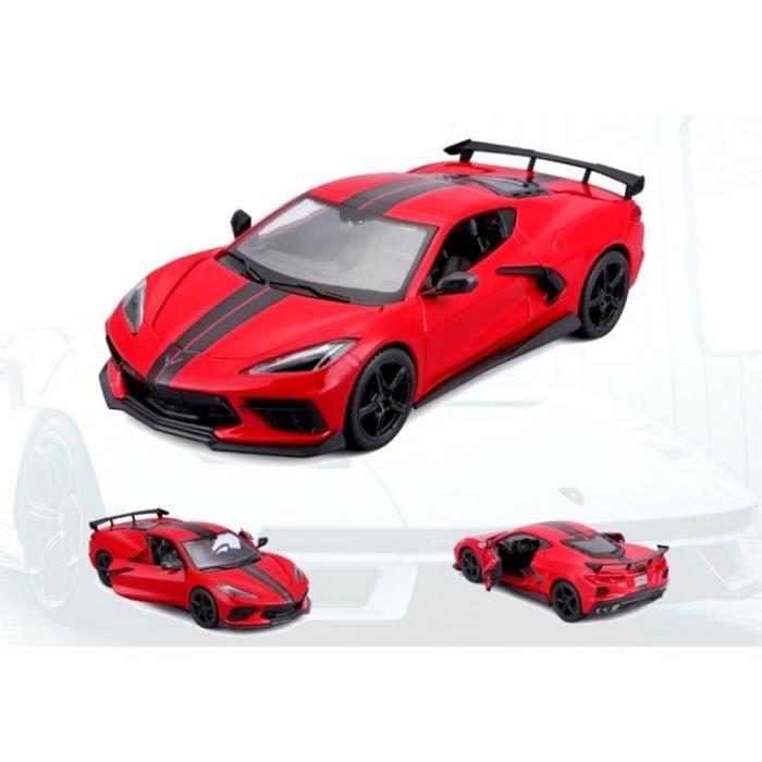Miniatures montées - Chevrolet Corvette Stingray Rouge Course 1/24 Maisto