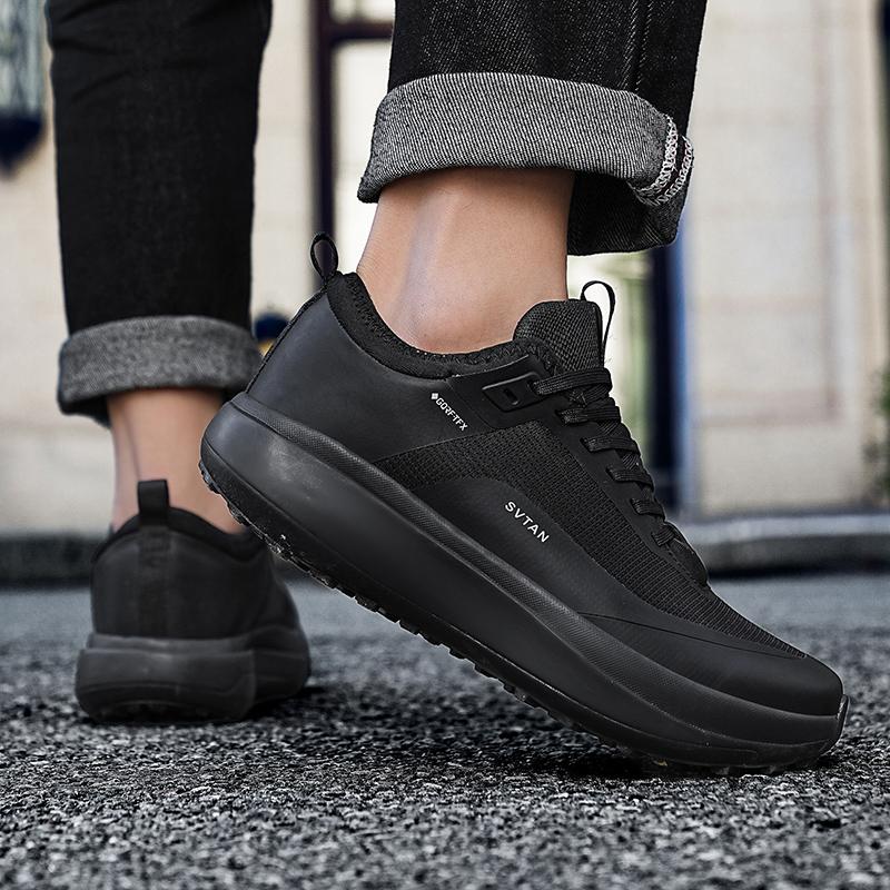 Wanderschuhe Herren Gummi Wasserdicht Gehen Berg Camping Turnschuhe Rutschfest Verschleißfest Atmungsaktiv Trekking Wanderschuhe