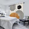 Abstract Blackout Curta Boho Modern Sun Moon Abstract Geometric Design Medieval Minimalism Nordic Polyester Bedroom Curta