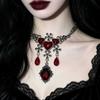Gothic Elf Necklace Pendant With Geometric Design For Party Wear