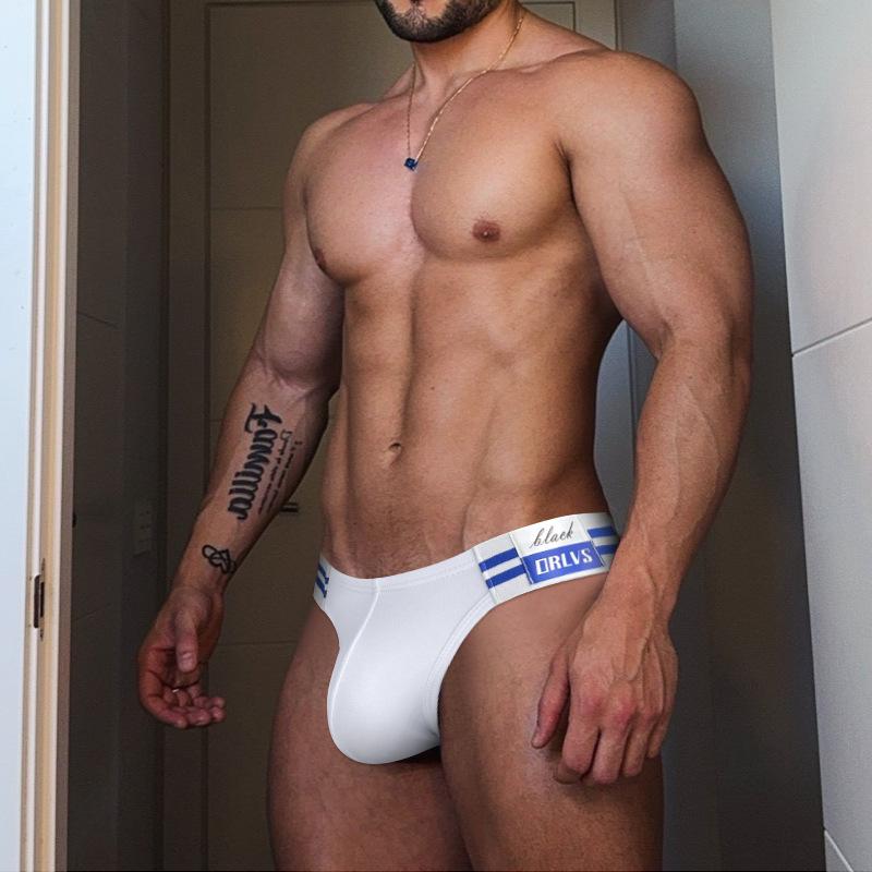 Low Waist High Fork Men's Briefs, Hip Raise Man Underwear, Comfortable Cotton Underpants