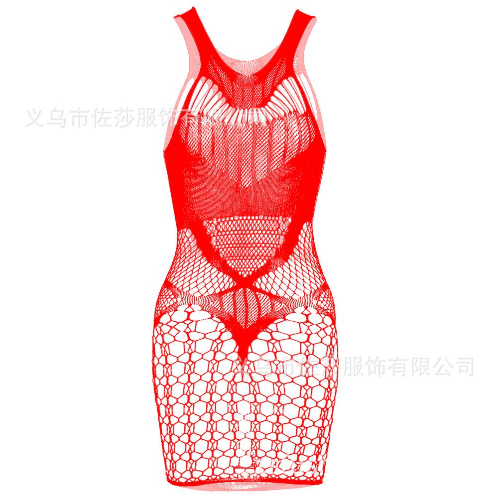 Sex Underwear Sexy Mesh, Jacquard Perspective Mesh Garment Suspender Hip Skirt Color