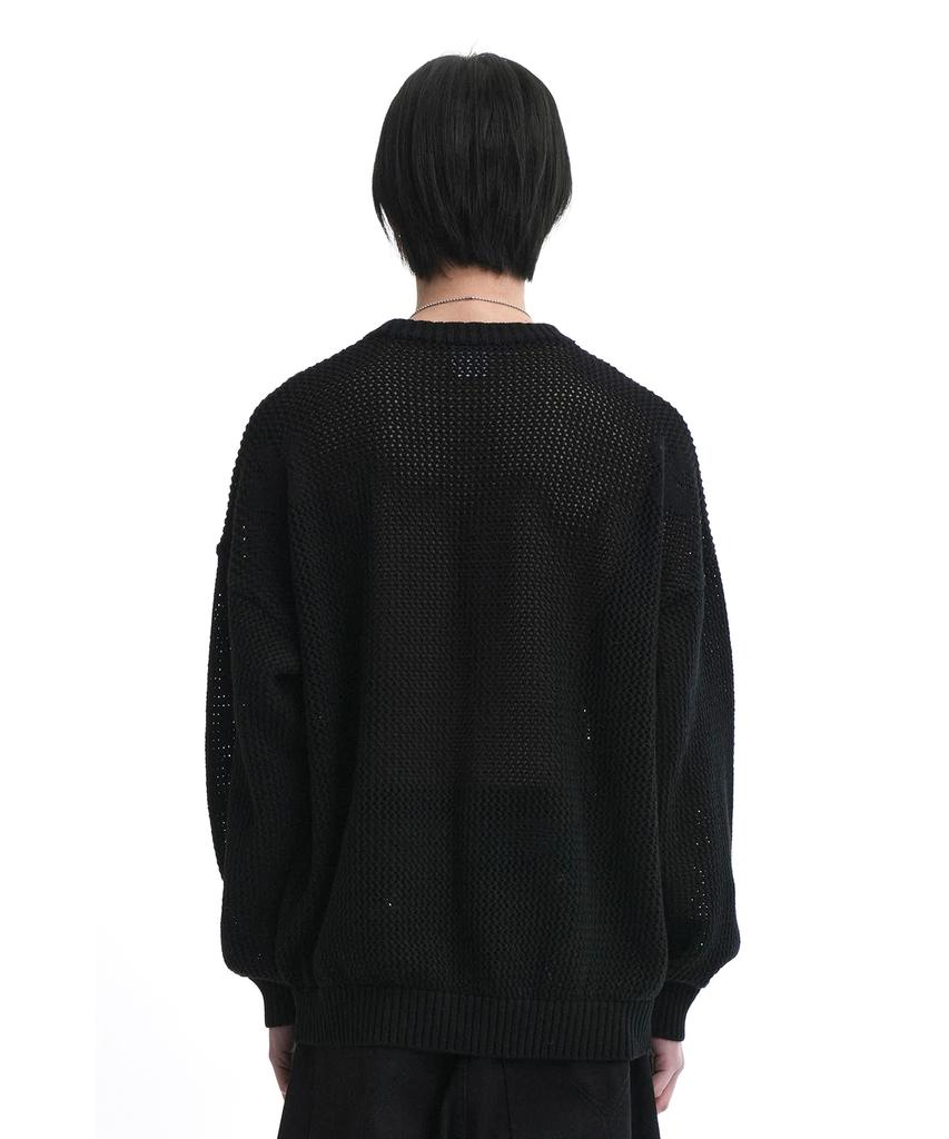 Opeunyadeu(Owai) Maglia Opyd a Rete - Nero