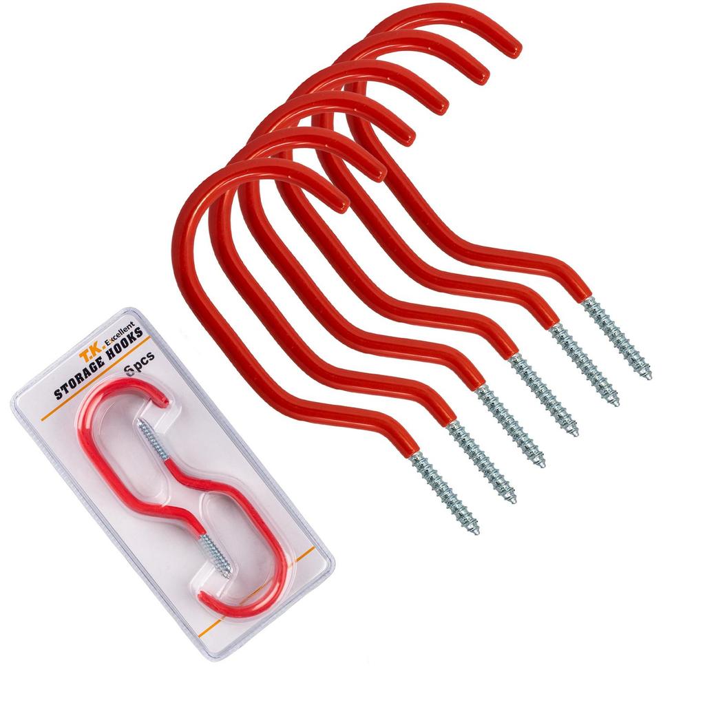 ZexHok Garage Hook Heavy Duty Wall Storage Hangers, 26 Pack Garage Storage Hooks Steel Tool Orange For Ladders, Ropes, Garden Tools - View #9