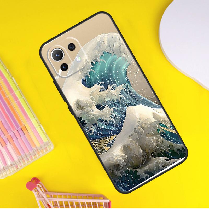 

The Great Wave off Kanagawa Cover For Xiaomi 14 13 Ultra 11T 12T 13T 14T Pro POCO X7 Pro X3 X5 F3 F5 F6 M6 X6 Pro Case Xiaomi 13