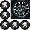 4 шт. Металеві наклейки-коўпачки на колісні диски автомобіля Для Peugeot 206 207 208 306 307 308 406 407 408 301 106 107 108 2008 3008 5008 RCZ