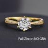 OEVAS 1ct 2ct Round Moissanite Rings 100% S925 Silver for Women Wedding Party Elegant Fine Jewelry
