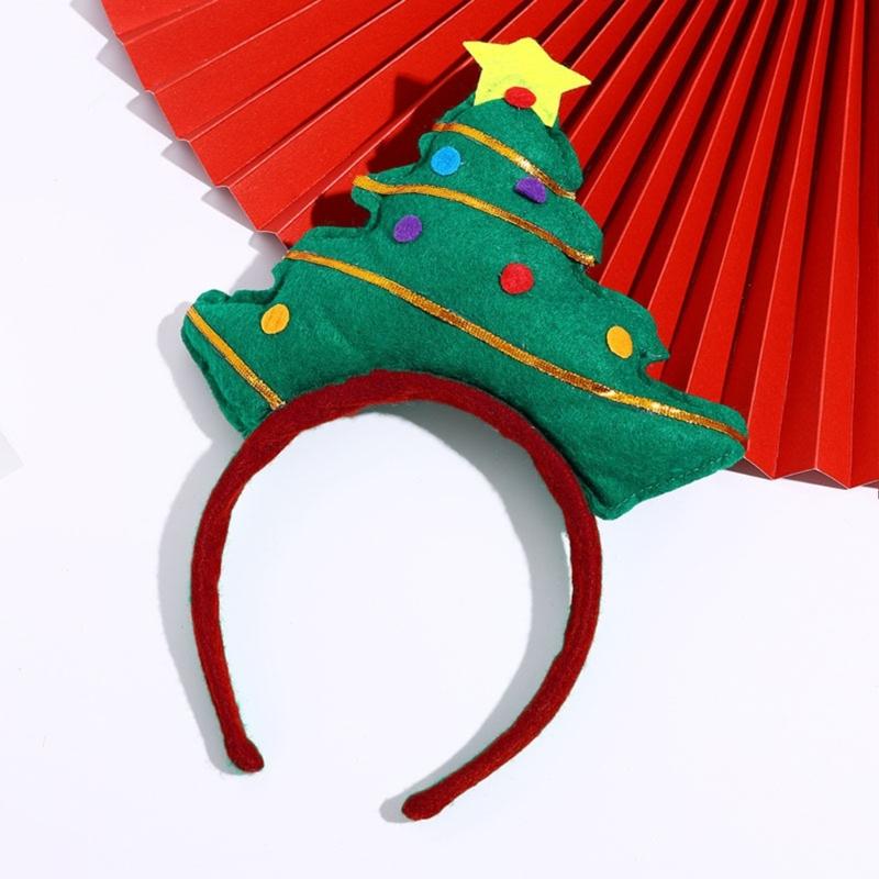Adjustable Fabric Christmas Tree Hair Accessory Party Headbands For Adults Children Seasonal Celebrations And Photos