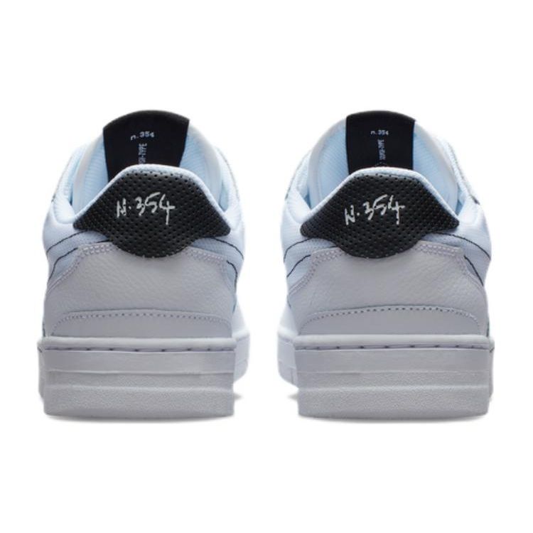 Nike Squash Type Leather Fabric Slip Resistant Durable Lightweight Low Top Skate Shoes Men Skate Shoes Black White CT2922-100