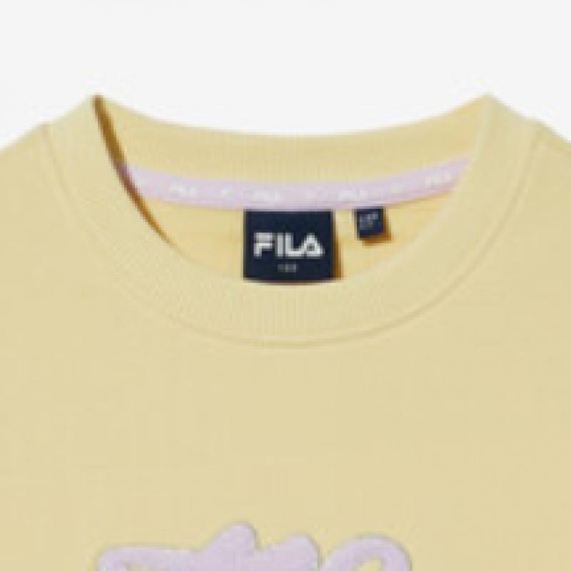 [fila Kids] Velour Applique Sweatshirt  Fk2pog3403f Mma  q0zFk2pog3403fMma