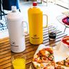 Mega Cooler with PET Bottle Cold Large Vacuum Insulated Stainless 1500ml Capacity 1.5L Holder, 10-Hour Retention, Capacity, Jug, Energy-Saving, Steel,