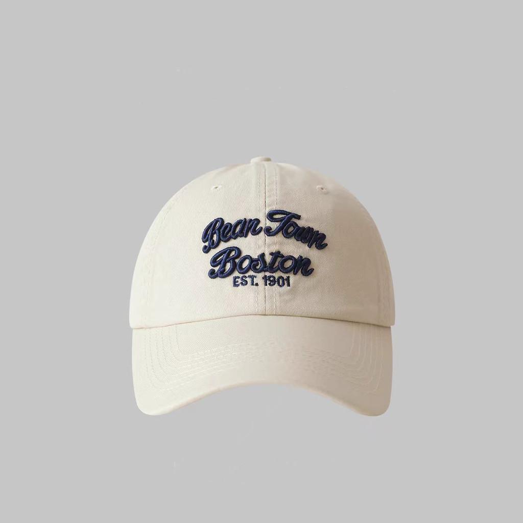 

Retro Cotton Baseball Cap With Wide Brim For Sun Protection And Casual Wear Beige