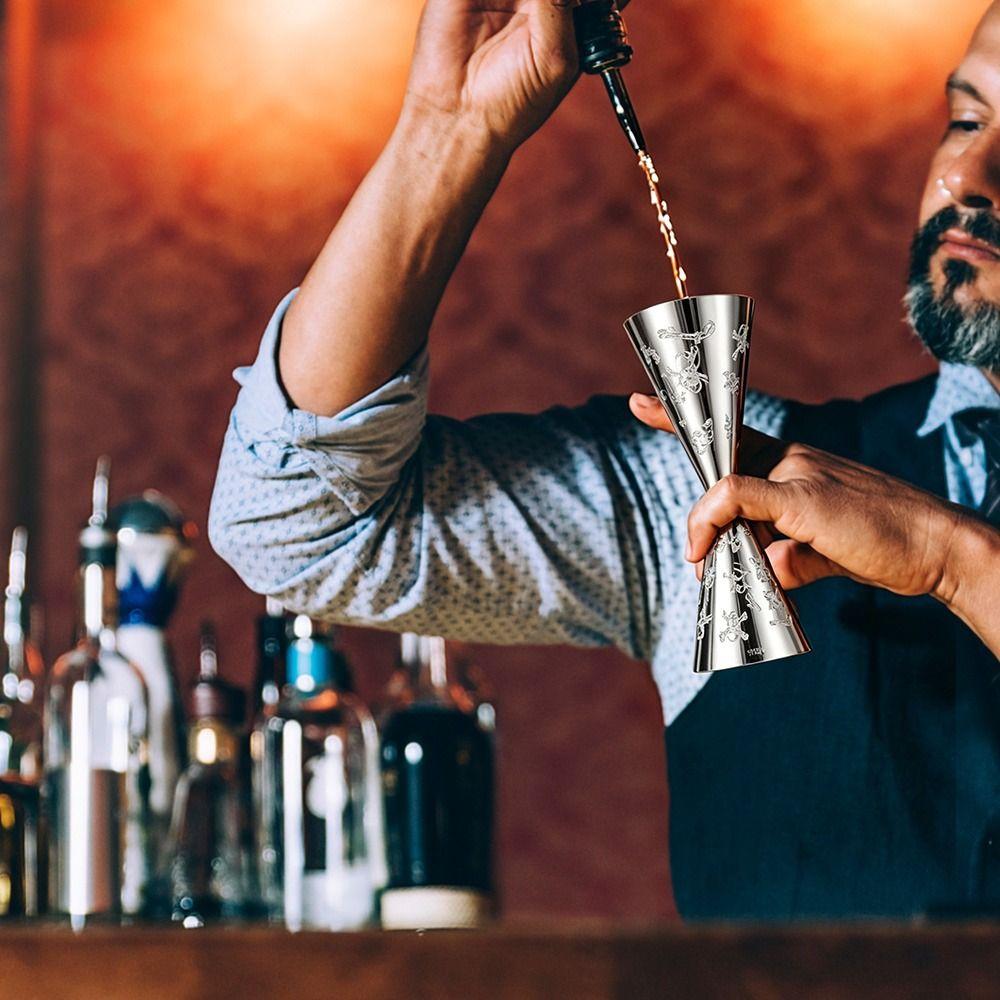 30/60ml Double Head Jigger Stainless Steel Bartending Jigger Durable Cocktail Jigger Cup Bartender