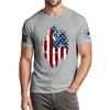 Men's Fashionable Casual Independence Day Printed Round Neck Short Sleeve T-Shirt Top