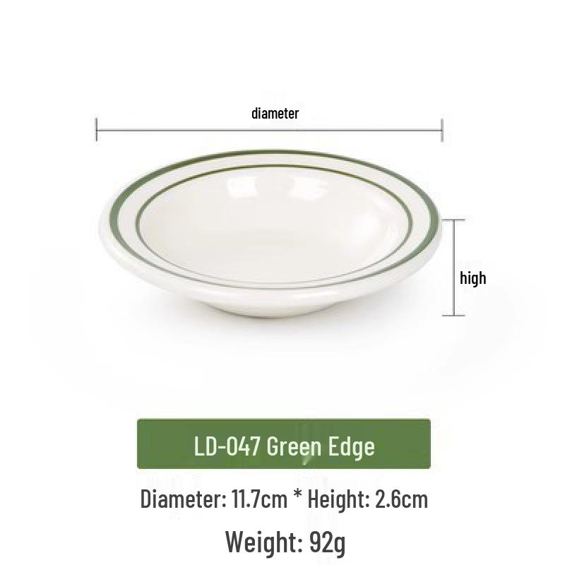 Melamine Round Plate - Imitation Porcelain, Durable for Western Food, Hotel & Restaurant Use