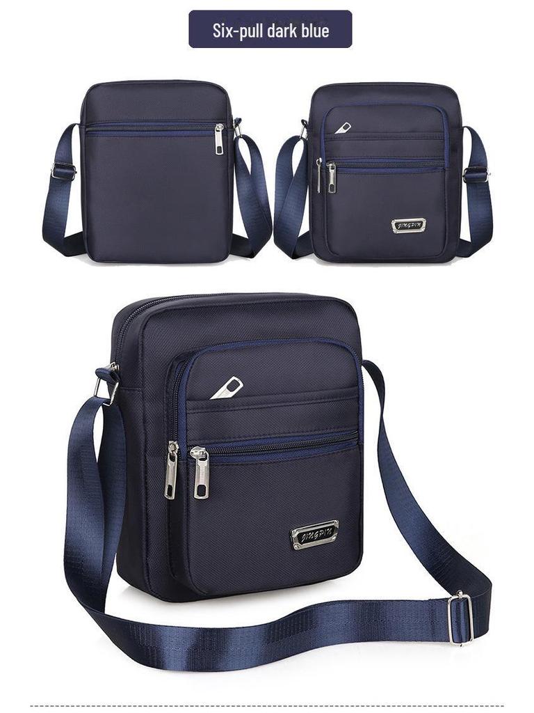 Koreanische lässige mehrlagige wasserdichte Schulter-Umhängetasche für Männer und Frauen