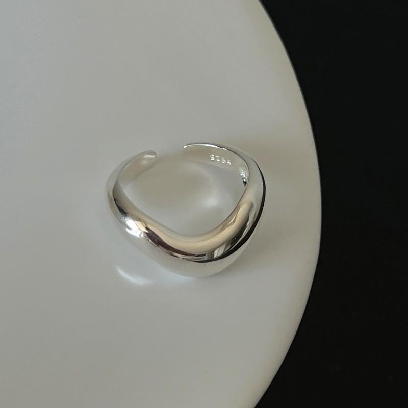 Sophisticated Black Geometric Onyx Ring For Women Unique Adjustable Copper Jewelry Fashion