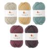 Knitworm Wollmischung M Acryl Mehrfarbiges Garn, 5er-Set, (Mittelgewicht), 60% Wolle, 40% (30. 2)