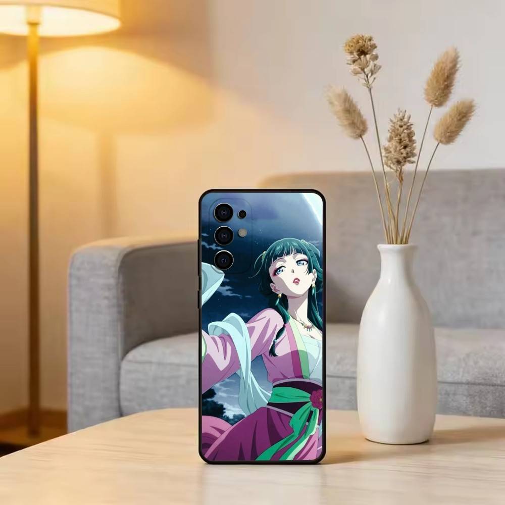 Apothecary Diaries-Mao Mao Phone Case Black Silicone Soft For Samsung S25,S24,S21,S22,S23,S30,Ultra,S20,Plus,Fe,Lite