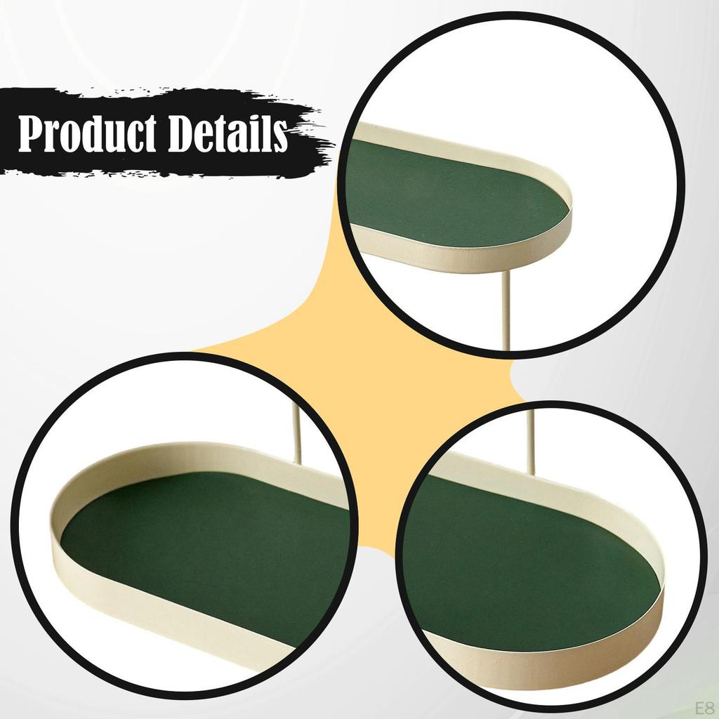 Counter Organizer Double Layer Decor Rack Perfume Makeup Skincare Shelf for Bedroom