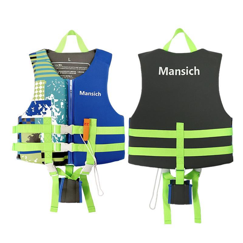 Children's Neoprene Life Jacket - Beginner Buoyancy Vest for Swimming and Water Park Safety