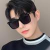 Women's Trendy Large Frame Korean Style Slimming Sunglasses for Sun Protection and Driving