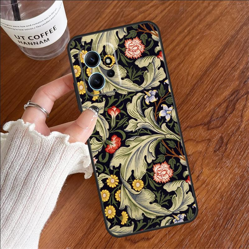 William Morris Case For Xiaomi Redmi 13C 14C 10C 12C Redmi Note 14 12 11 9 10 13 Pro 9S 10S 11S 12S Cover