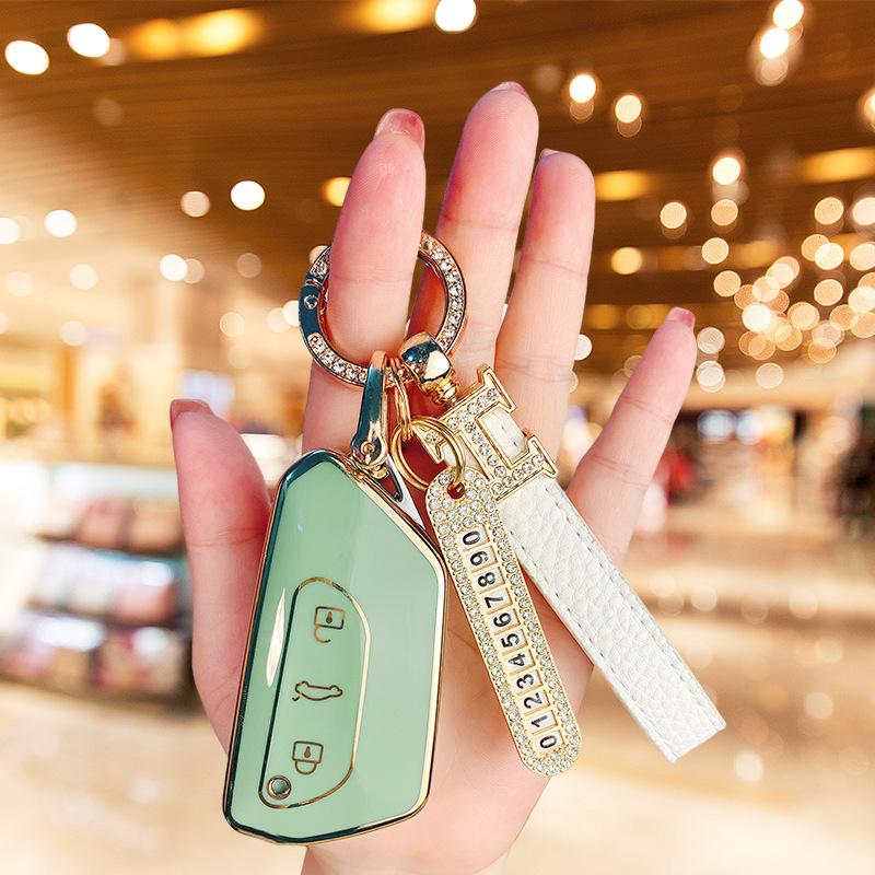 Applicable to Volkswagen Lingdu L Golf 8 Key Set CC Touon x Car id3 id4 id6 Landscape Exploration Yue Tour Shell