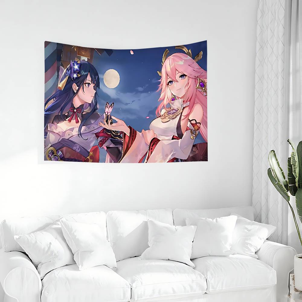 Anime Girl Flag Banners Garage Car Tapestry Flag Garage Outdoor Decor Bedroom