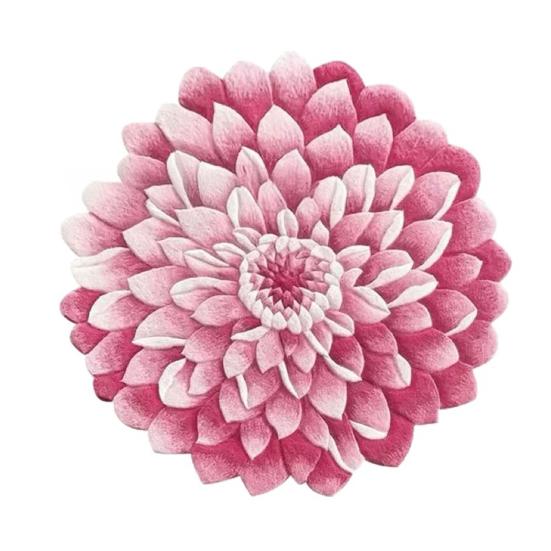 

Килимок для підлоги у формі квітки Квітковий килим для вітальні Нековзний килимок для ванної кімнати Килим з жоржинами, трояндами, півоніями, лотосом для ванної кімнати, спальні, гуртожитку, дитячої, кухні 30cm