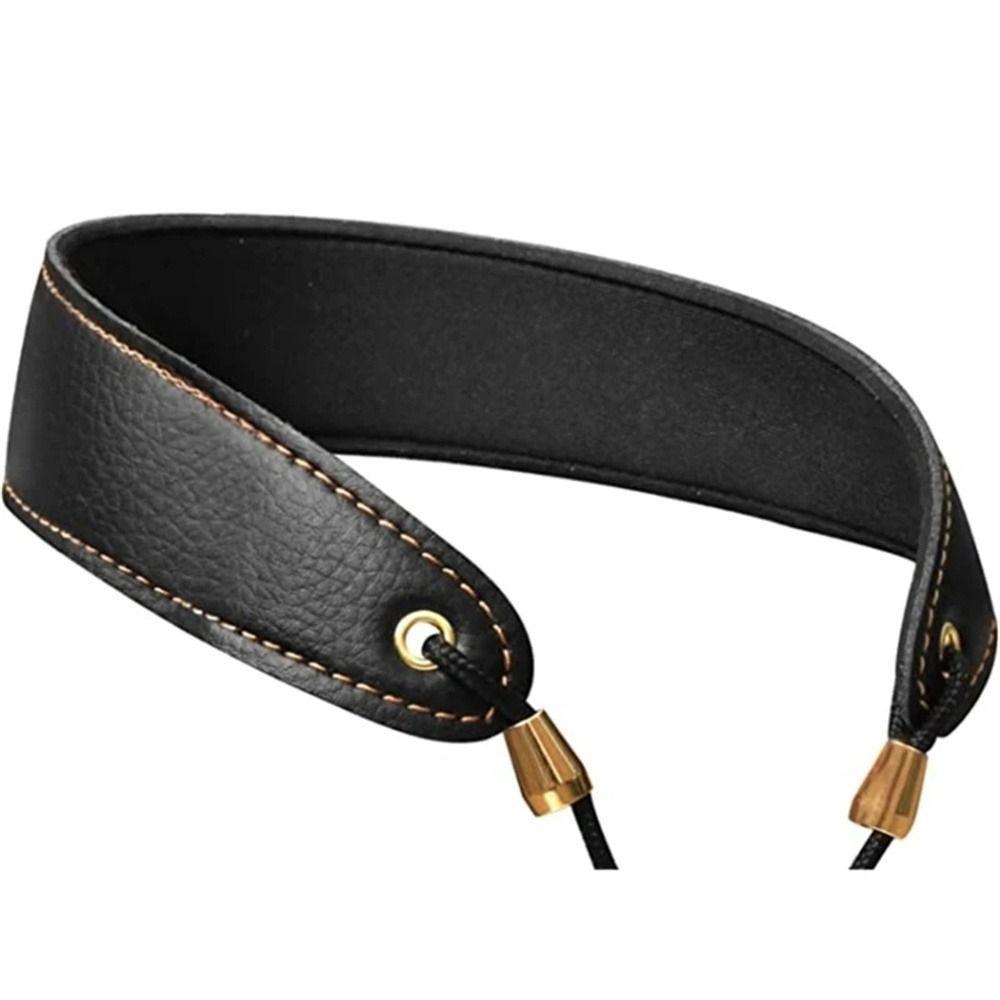 Leather Saxophone Lanyard Neck Protection Neck Sax Shoulder Strap  Soprano Tenor Alto Baritone
