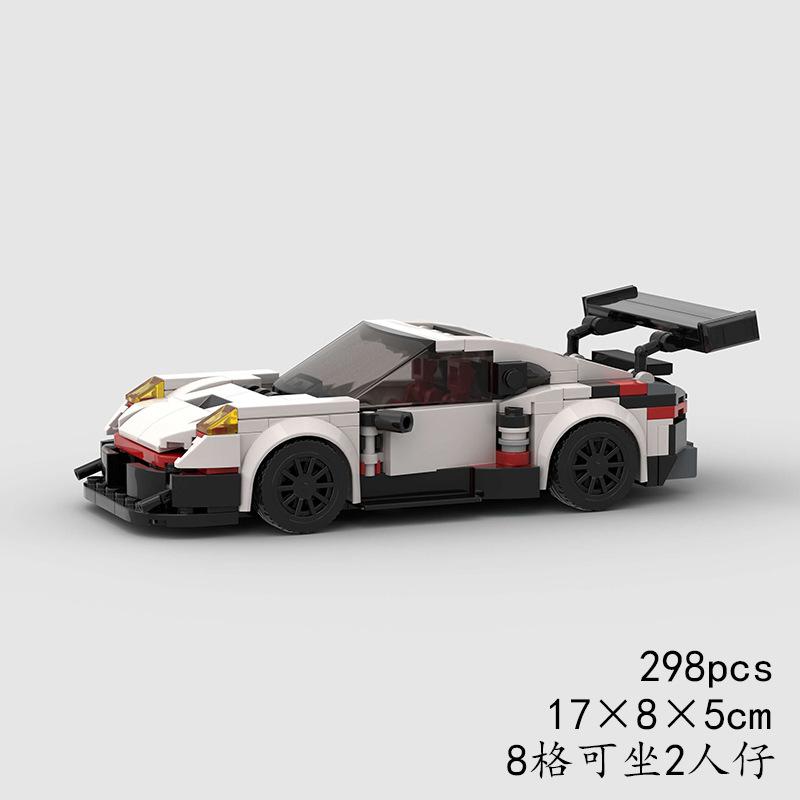 Technical Speed MOC Car City Super Rally Car Building Blocks Bricks Ornament Retro VintageToys For Kids Adults Birthday Gifts
