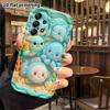 Phone case: 2D flat, suitable for Samsung Galaxy A34 A35 M05 M06 S20 S22 S21 FE Plus 5G protective case, collection of little underwater animals, perf